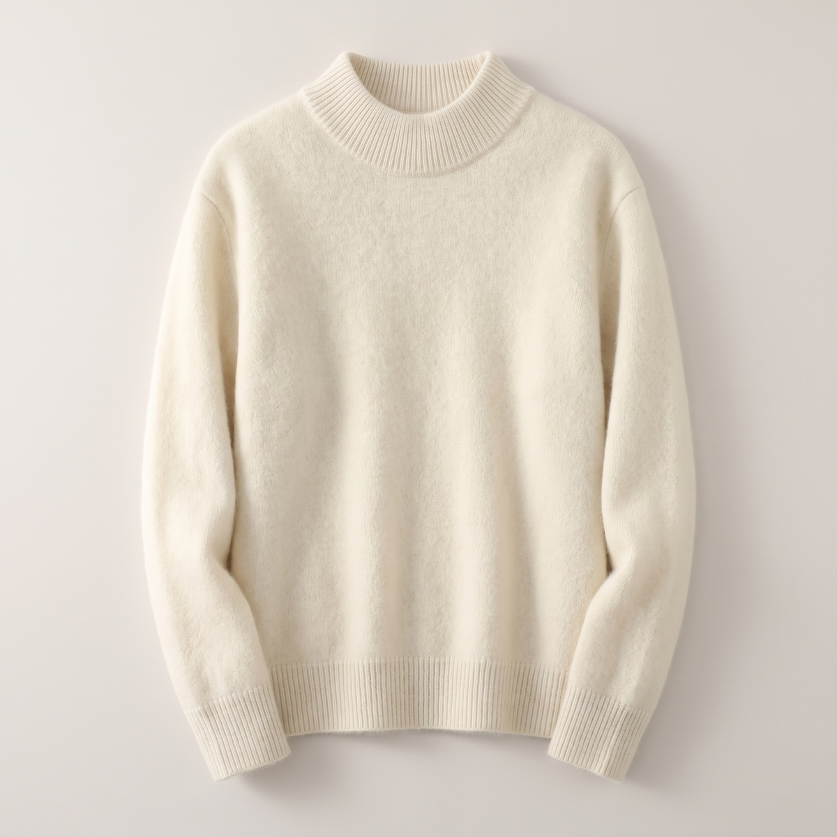 Arlington | Soft Mock Neck Jumper – Relaxed Non-Cling Fit, Warm Not Hot