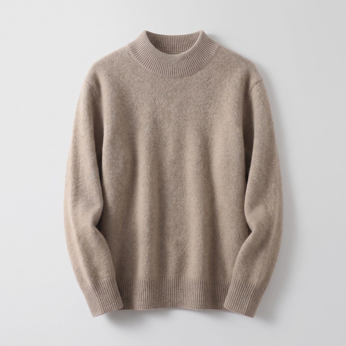 Arlington | Soft Mock Neck Jumper – Relaxed Non-Cling Fit, Warm Not Hot