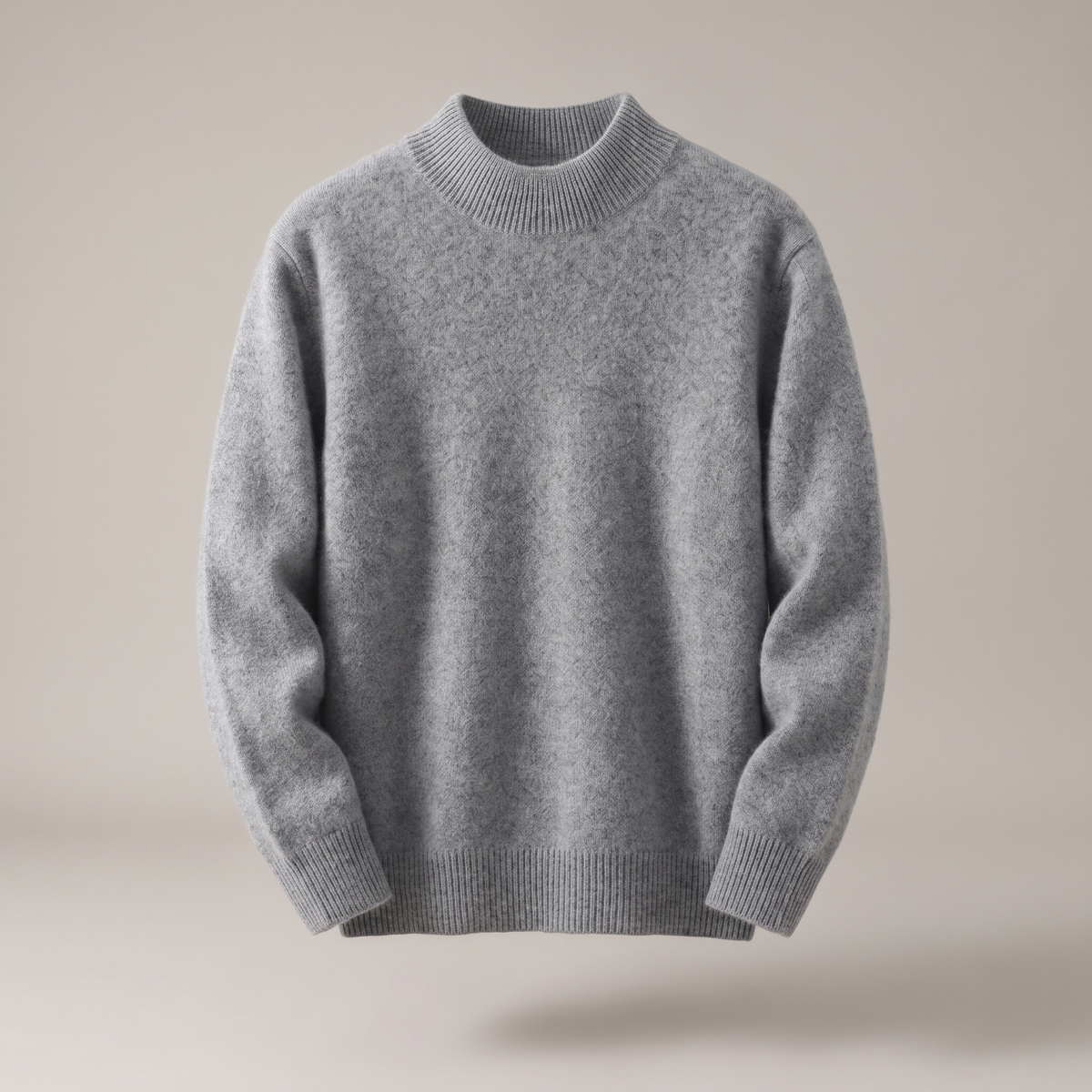 Arlington | Soft Mock Neck Jumper – Relaxed Non-Cling Fit, Warm Not Hot