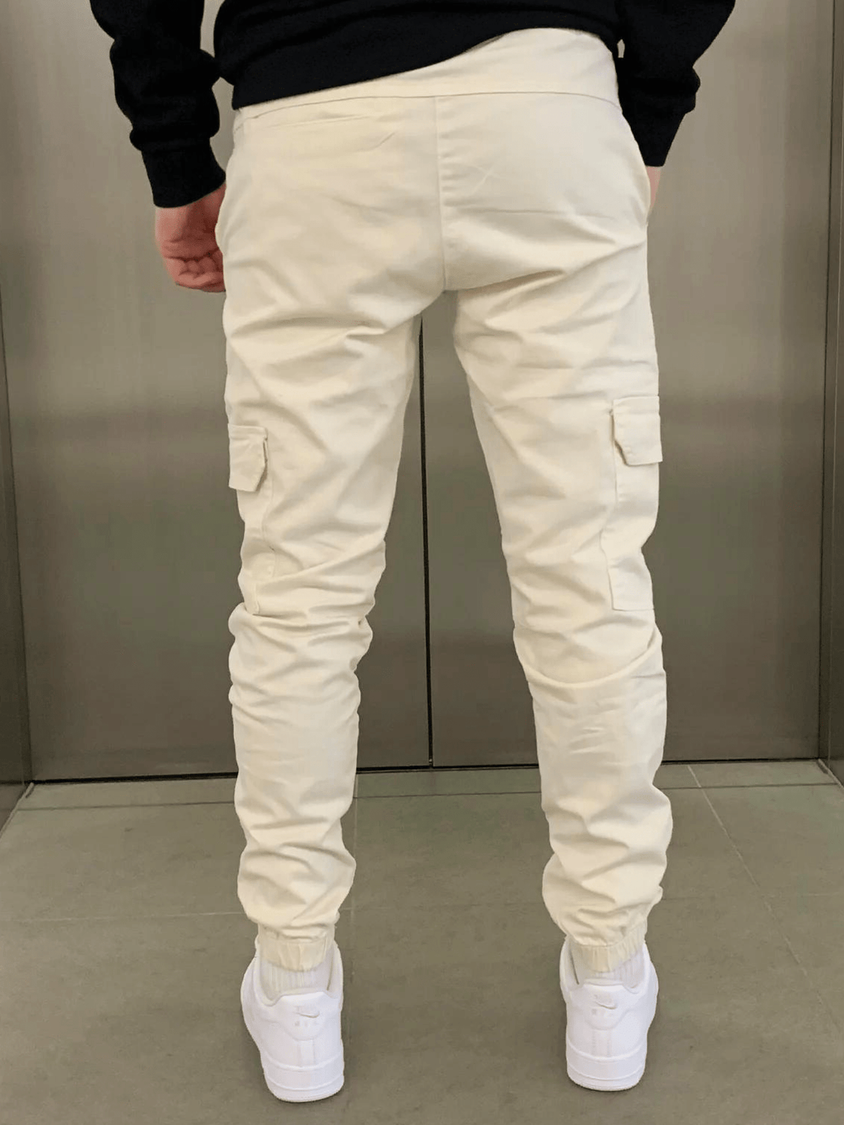 Maxton | Cargo Trousers with Elastic Waist and Cuffed Ankles