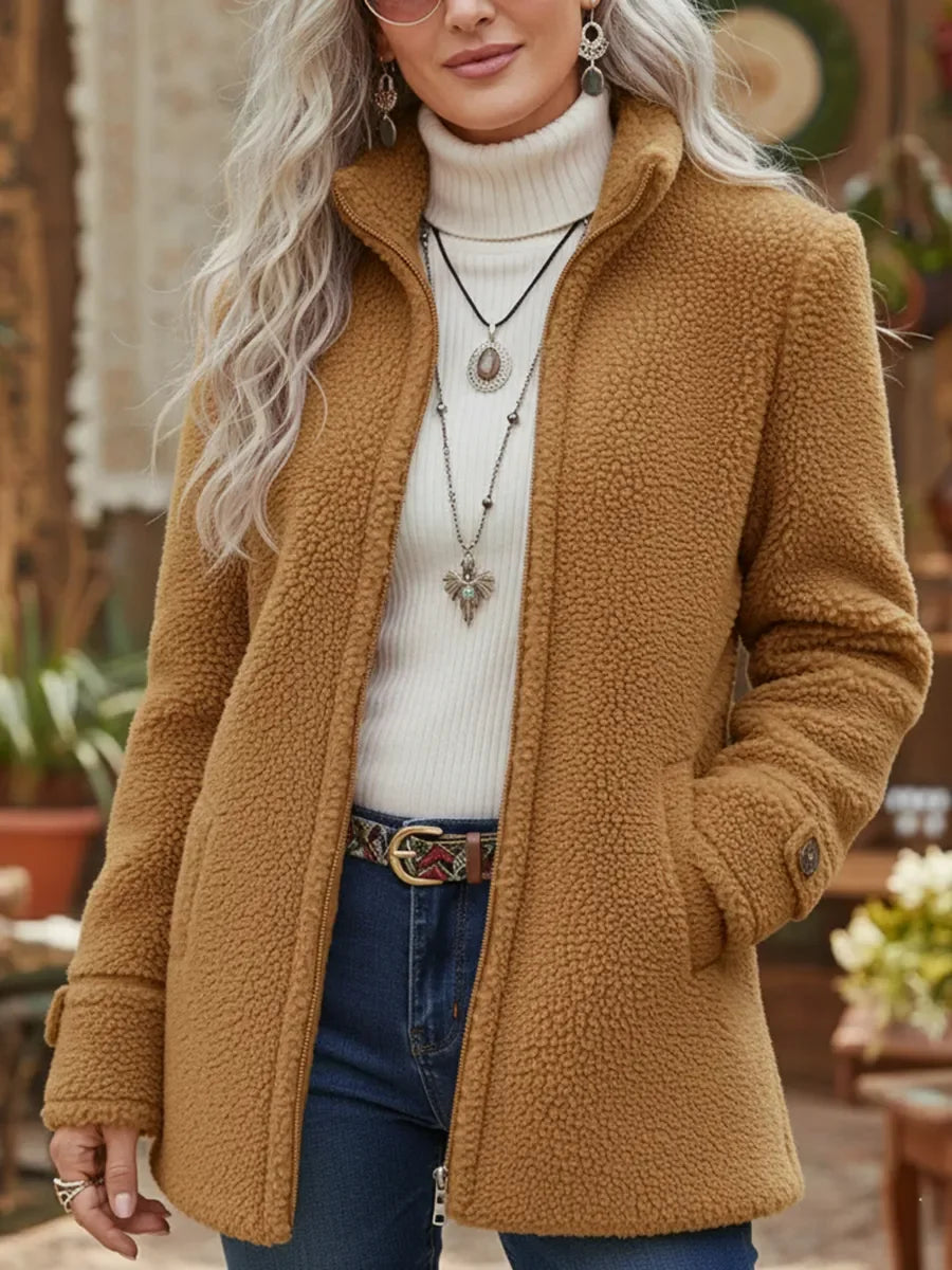 Vanessa™ | Cosy Sherpa Full Zip Fleece Jacket