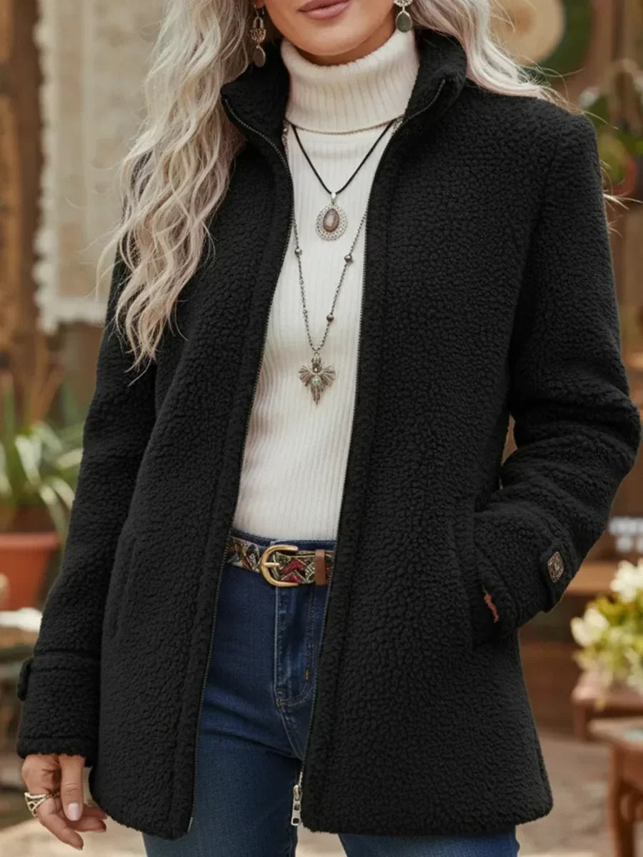 Vanessa™ | Cosy Sherpa Full Zip Fleece Jacket