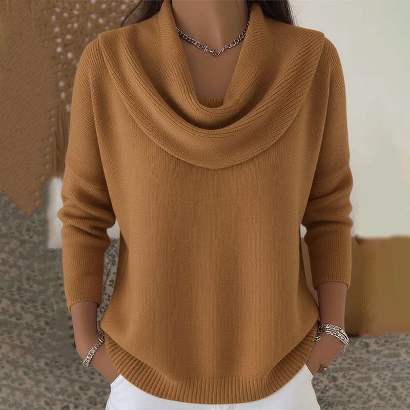 Aveline | Soft Collared Cotton Jumper – Relaxed Fit, Warm Not Heavy