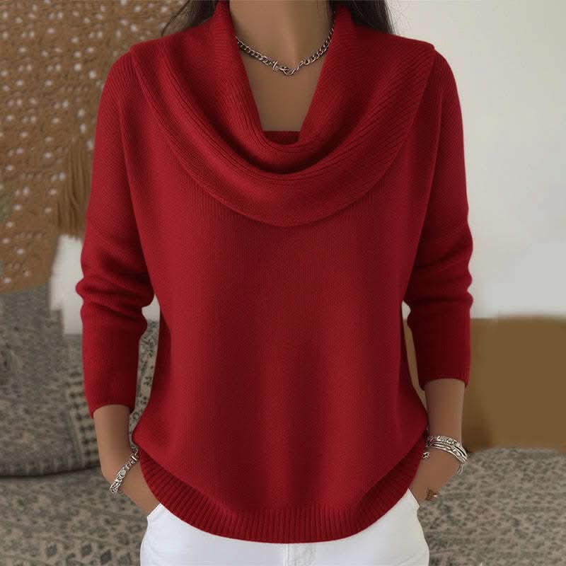 Aveline | Soft Collared Cotton Jumper – Relaxed Fit, Warm Not Heavy