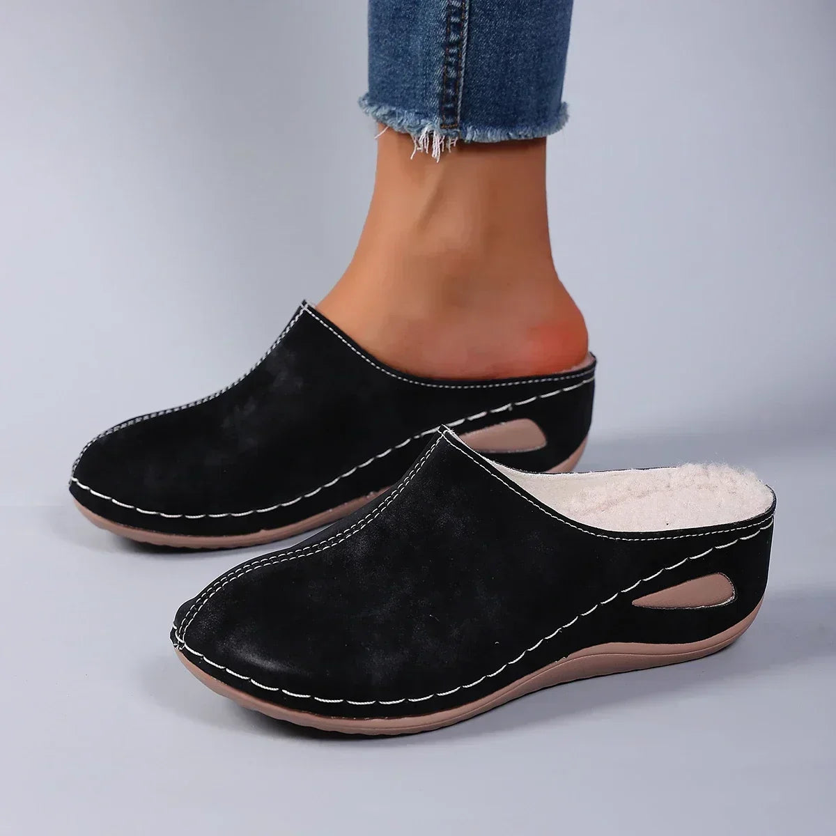 Polerine | Orthopaedic Cosy Slippers – Warm Plush Lining, Arch Support, Non-Slip