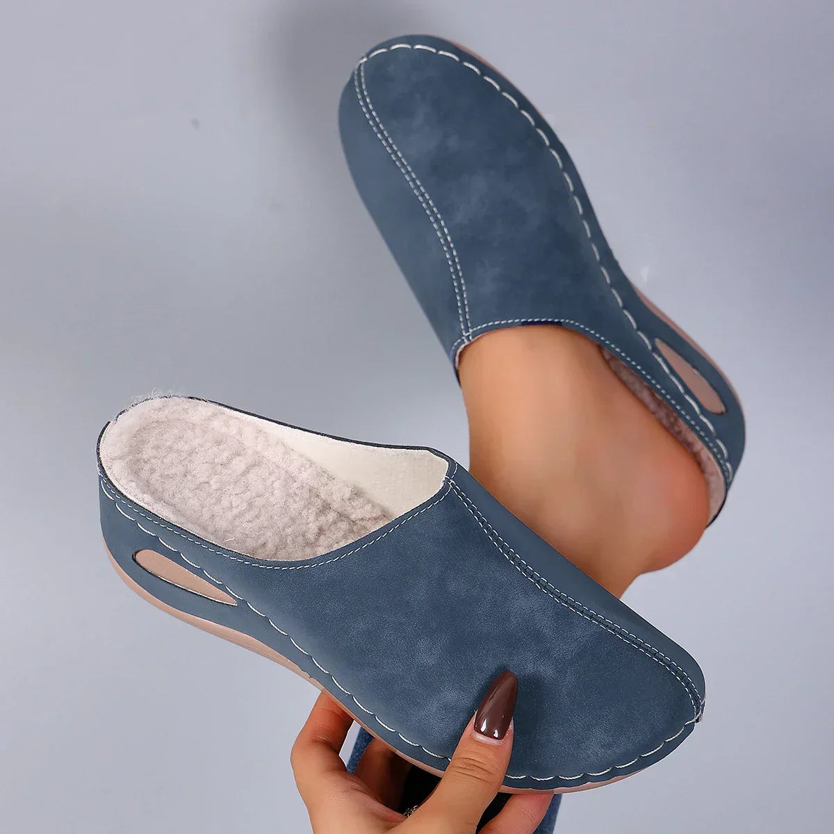 Polerine | Orthopaedic Cosy Slippers – Warm Plush Lining, Arch Support, Non-Slip