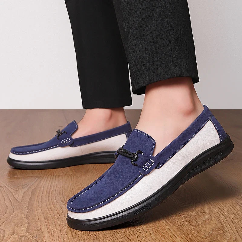 SAVARO TWO-TONE LOAFERS
