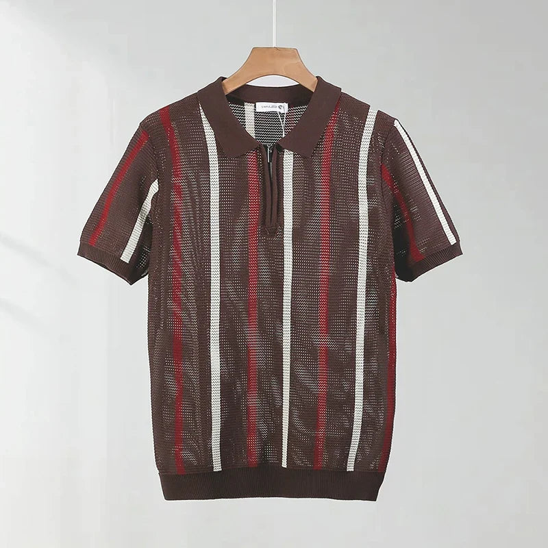 Nolan Open Knit Polo