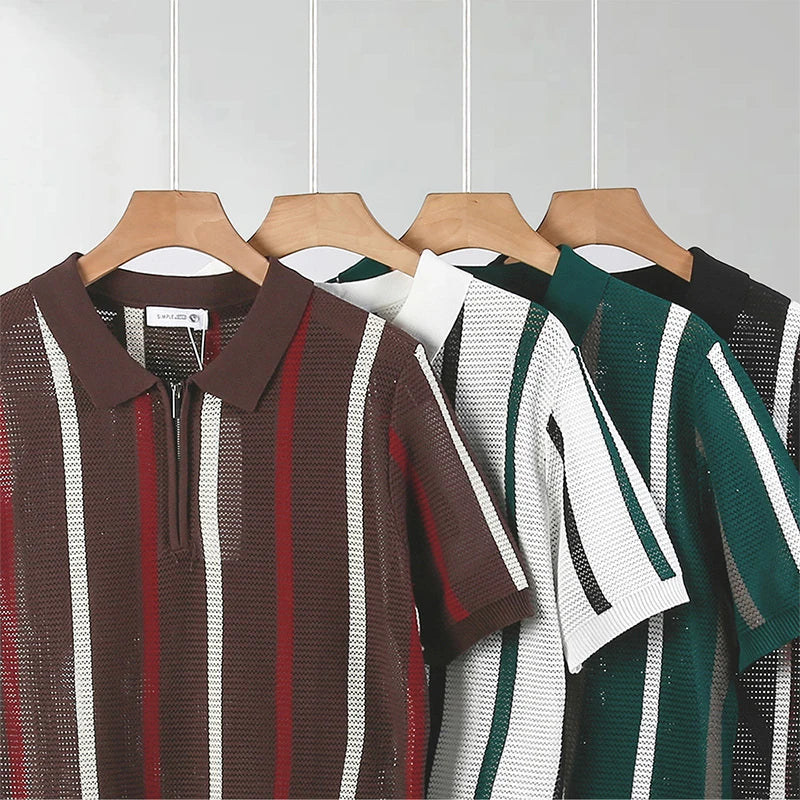 Nolan Open Knit Polo