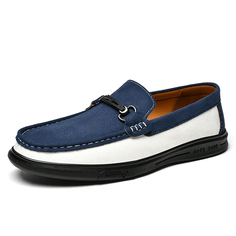 SAVARO TWO-TONE LOAFERS