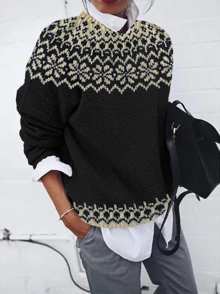 Heather | Jacquard Knit Jumper