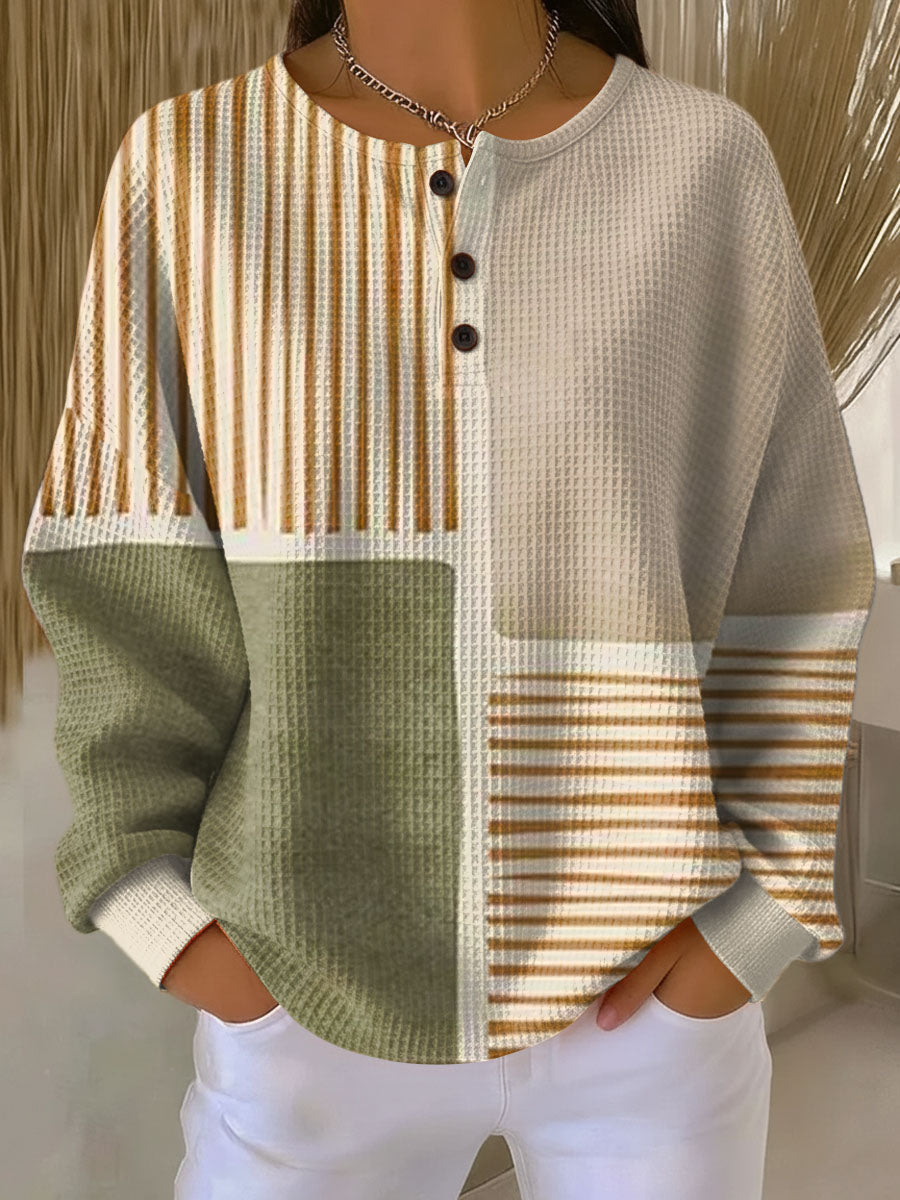 Warm Women’s Waffle-Knit Jumper | Comfort & Softness