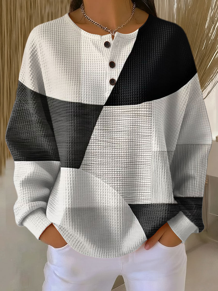 Warm Women’s Waffle-Knit Jumper | Comfort & Softness
