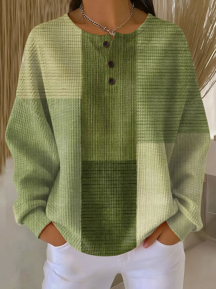 Warm Women’s Waffle-Knit Jumper | Comfort & Softness