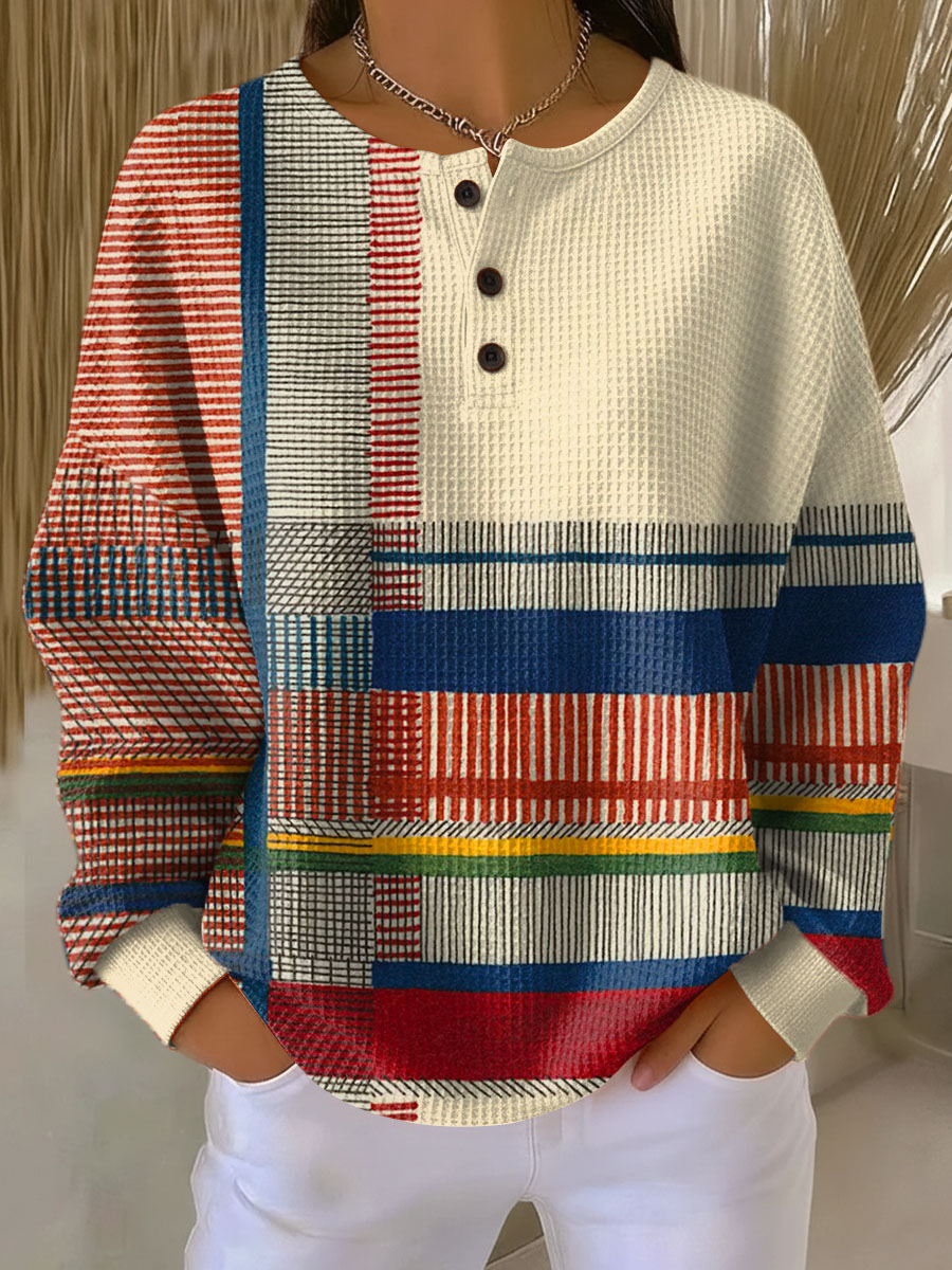 Warm Women’s Waffle-Knit Jumper | Comfort & Softness