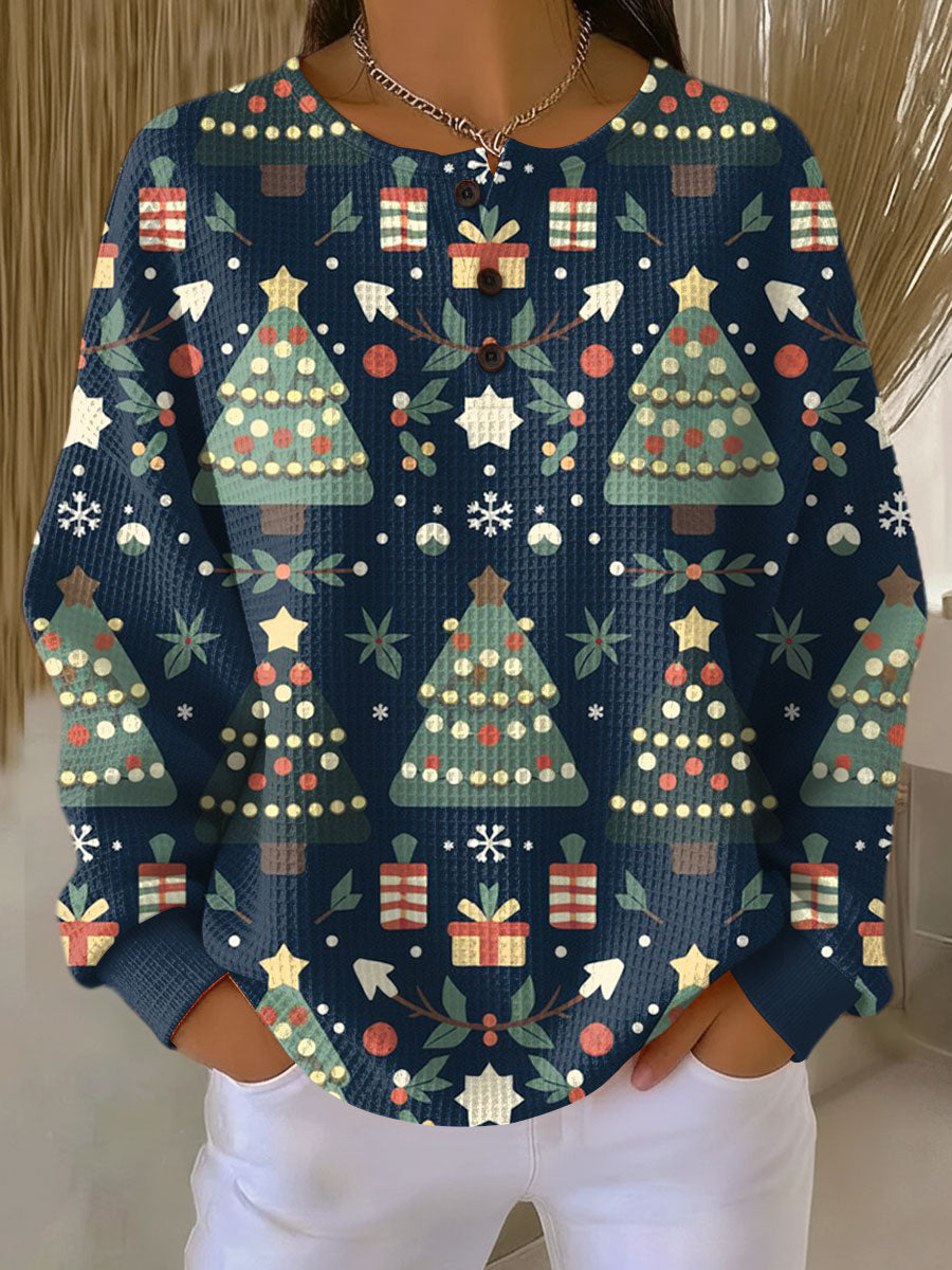 Warm Women’s Waffle-Knit Jumper | Comfort & Softness