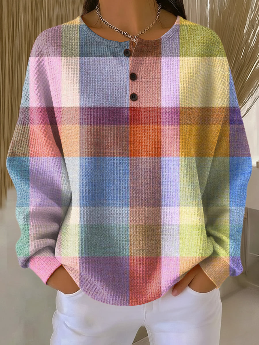 Warm Women’s Waffle-Knit Jumper | Comfort & Softness