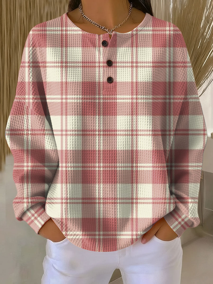 Warm Women’s Waffle-Knit Jumper | Comfort & Softness