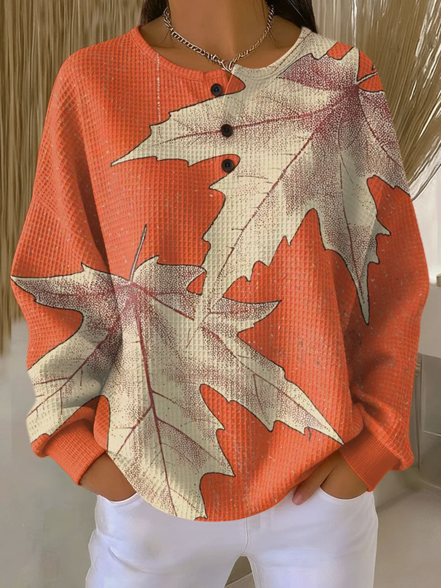 Warm Women’s Waffle-Knit Jumper | Comfort & Softness