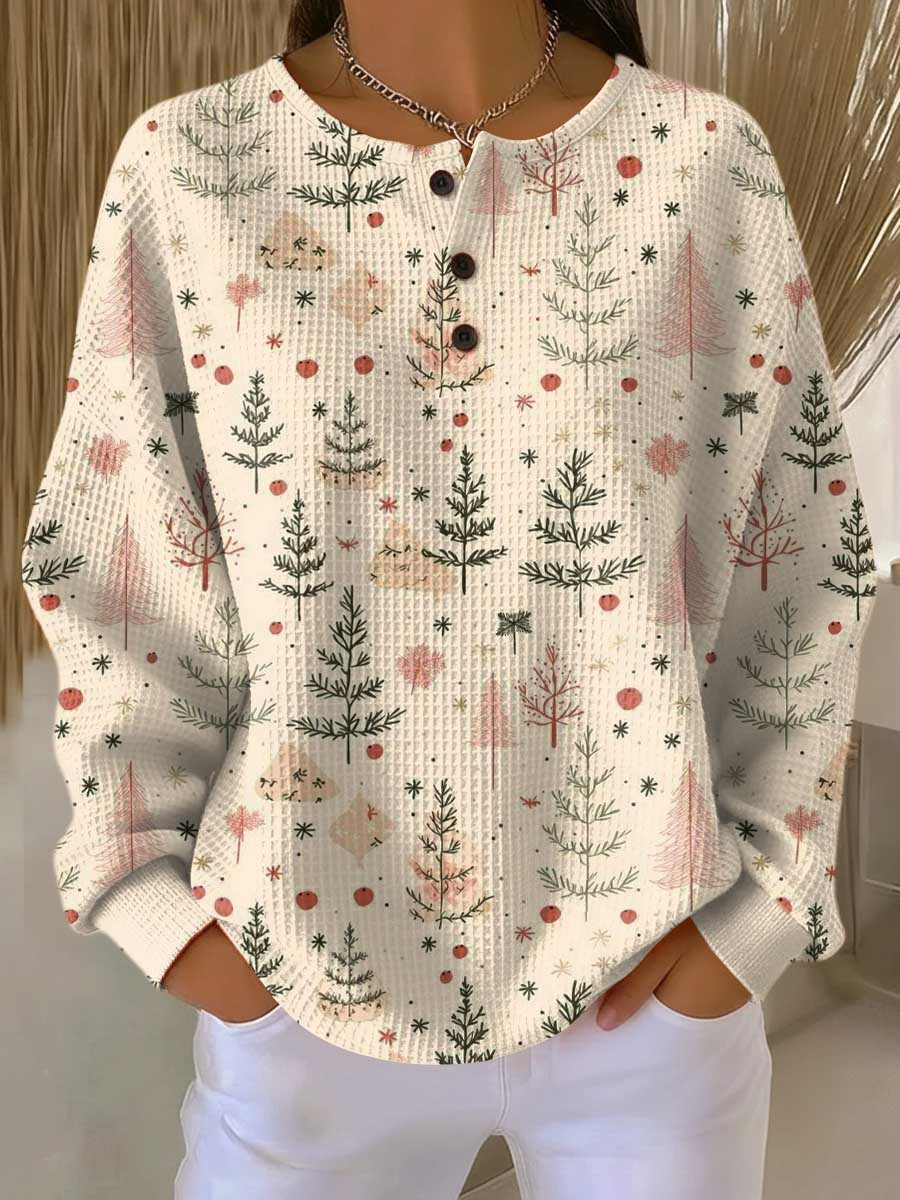 Warm Women’s Waffle-Knit Jumper | Comfort & Softness