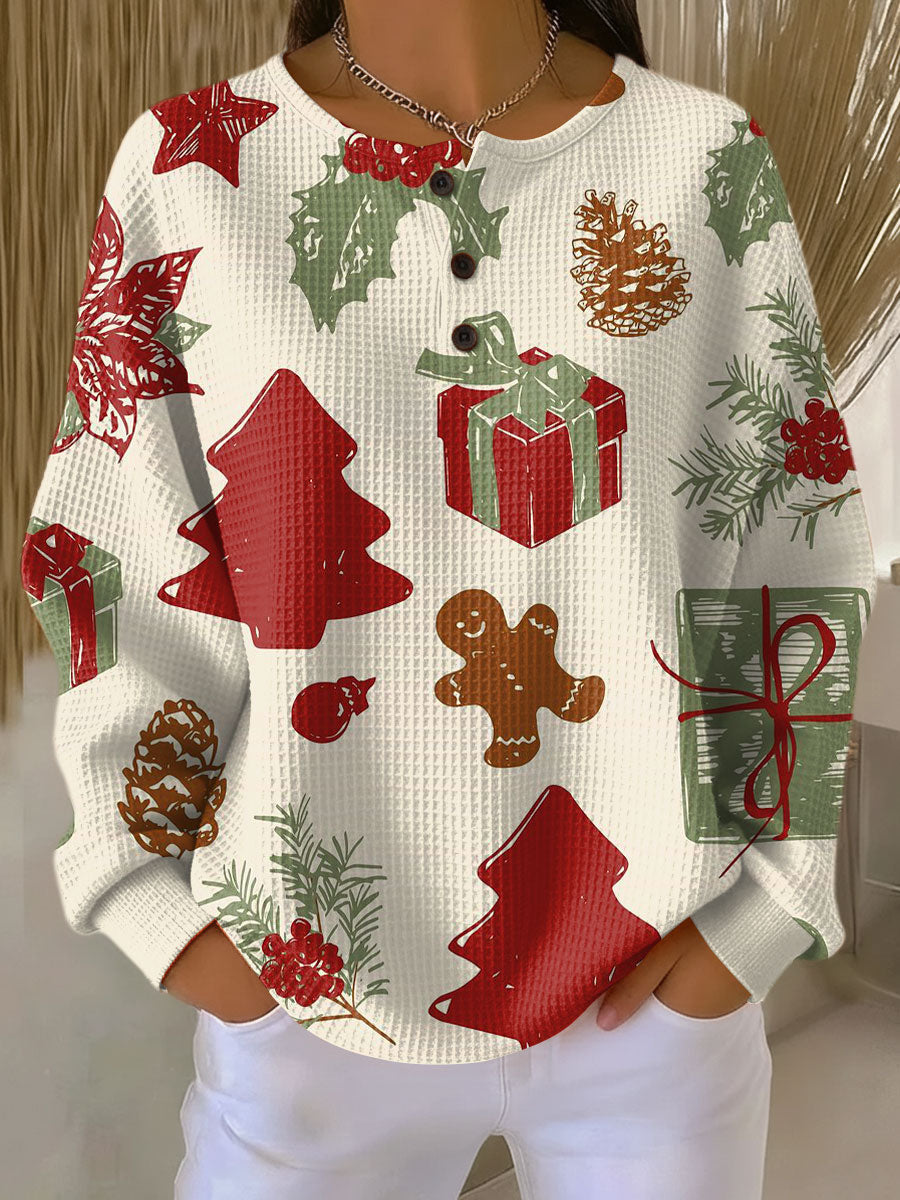 Warm Women’s Waffle-Knit Jumper | Comfort & Softness