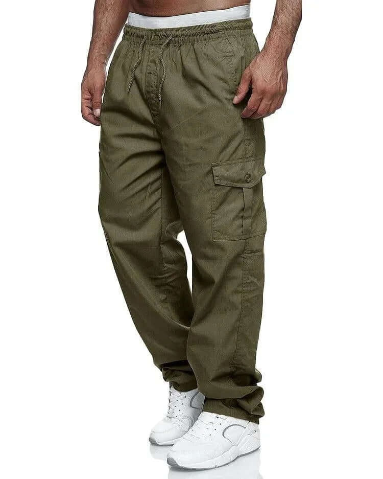Alfie | Loose Fit Cargo Trousers with Flap Pockets