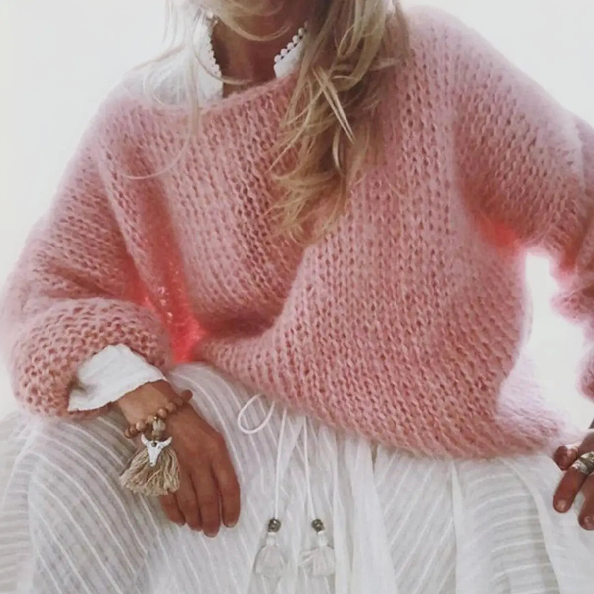 Mabel | Cloud-Soft Oversized Jumper – Fluffy Knit, Pastel Colours, Never Itchy