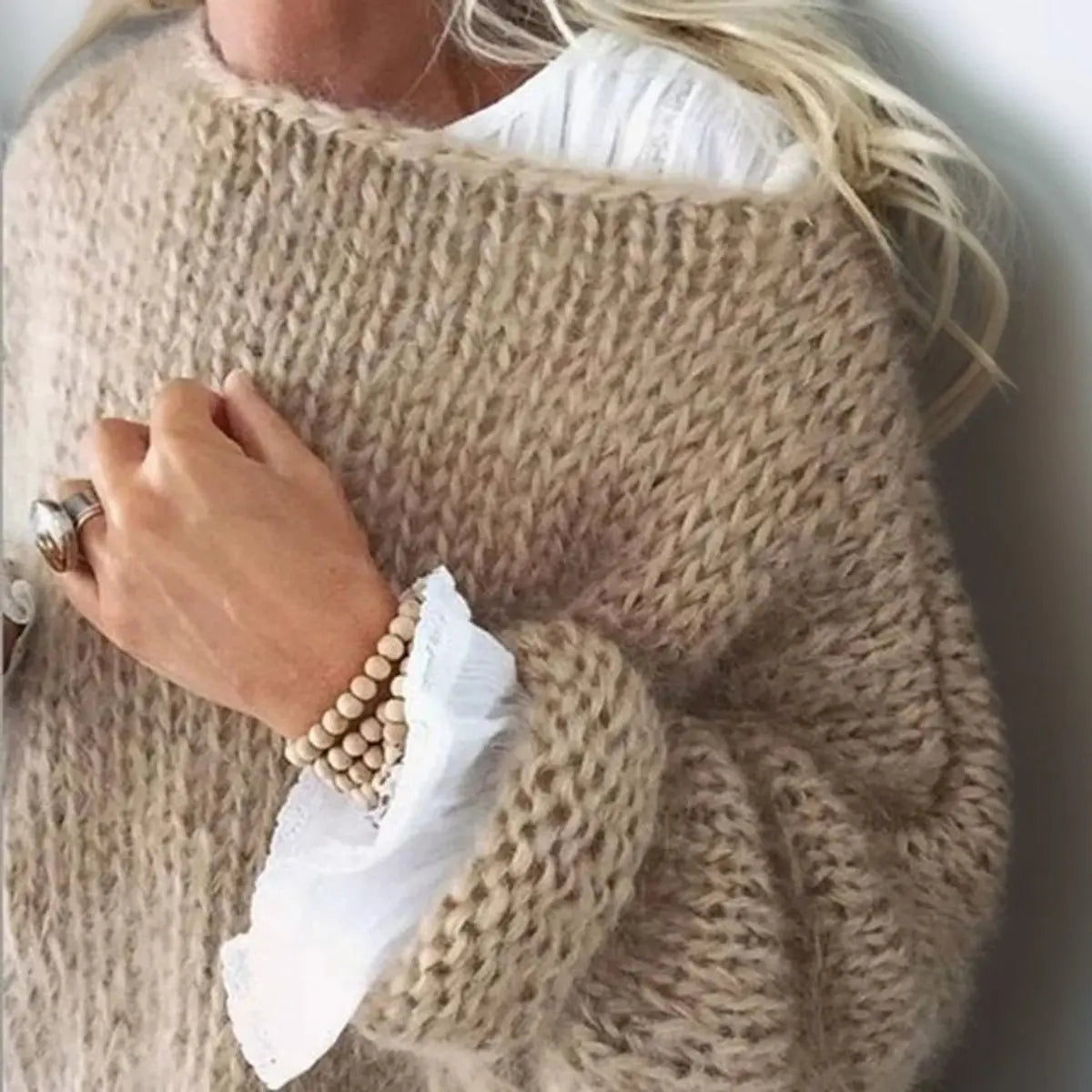 Poppy | Soft Oversized Fluffy Knit Jumper – Relaxed Fit, Cosy, Never Scratchy
