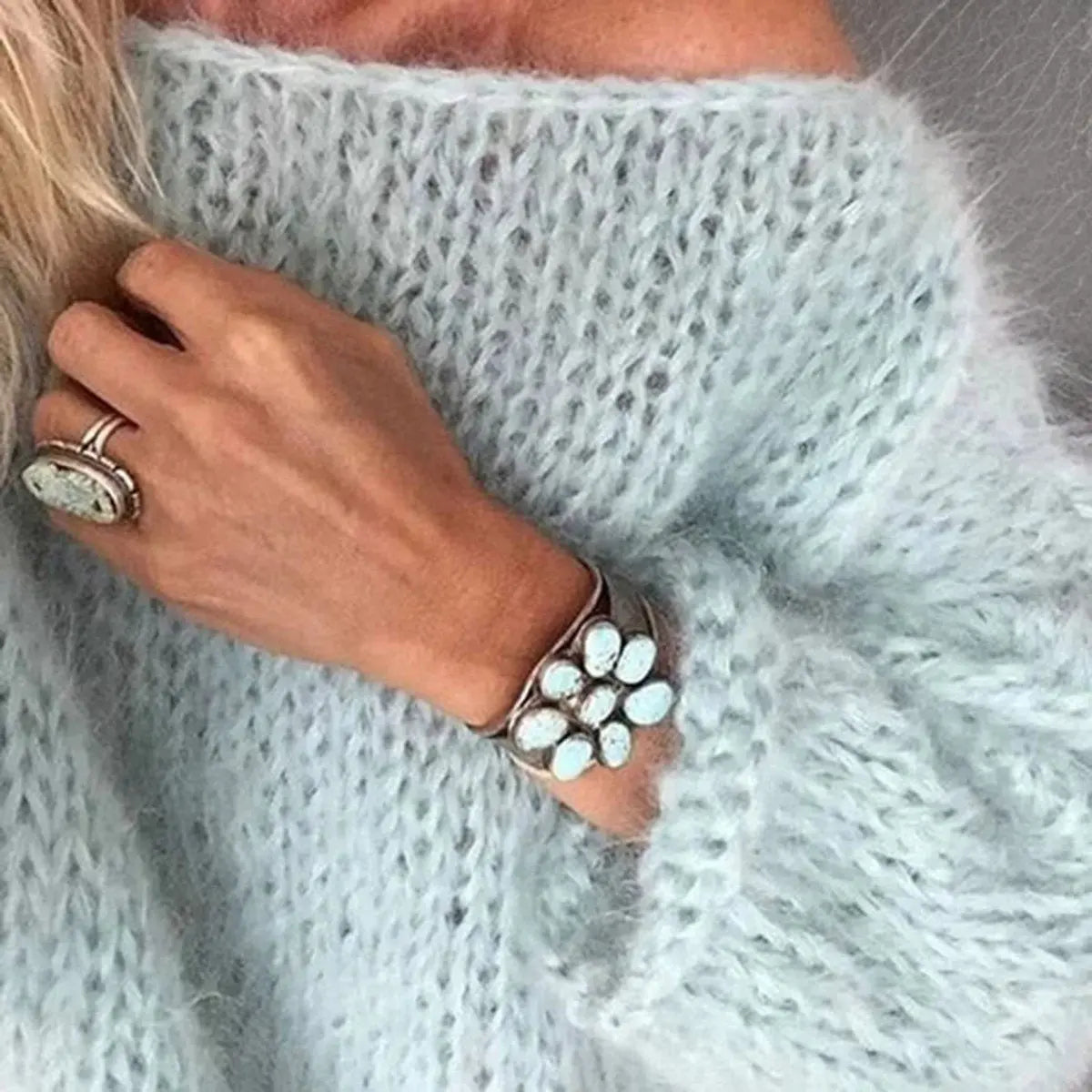 Mabel | Cloud-Soft Oversized Jumper – Fluffy Knit, Pastel Colours, Never Itchy